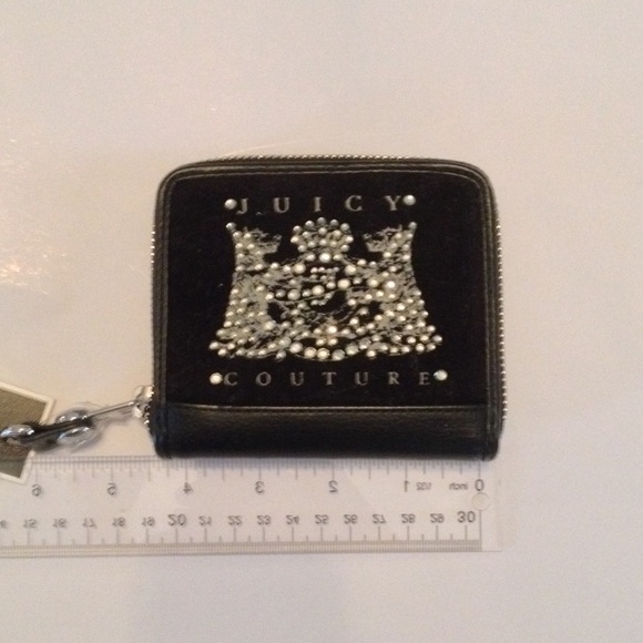 Juicy couture bling trifold full zip wallet - Picture 2 of 8